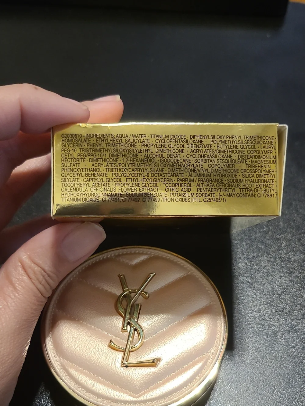 YSL Touche Éclat Glow-Pact Cushion Foundation in B10 Porcelain
